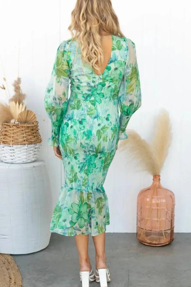 MEGAN™ | MIDIKLEID MIT BLUMENDRUCK