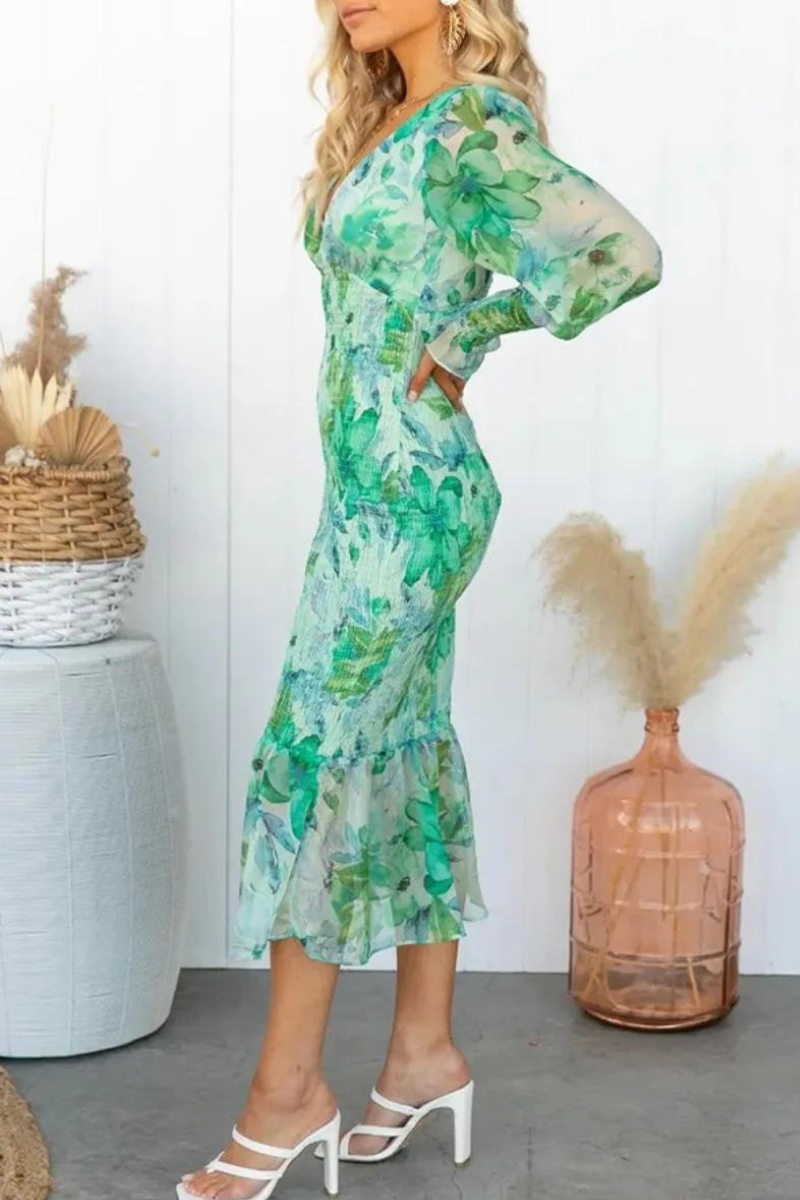 MEGAN™ | MIDIKLEID MIT BLUMENDRUCK