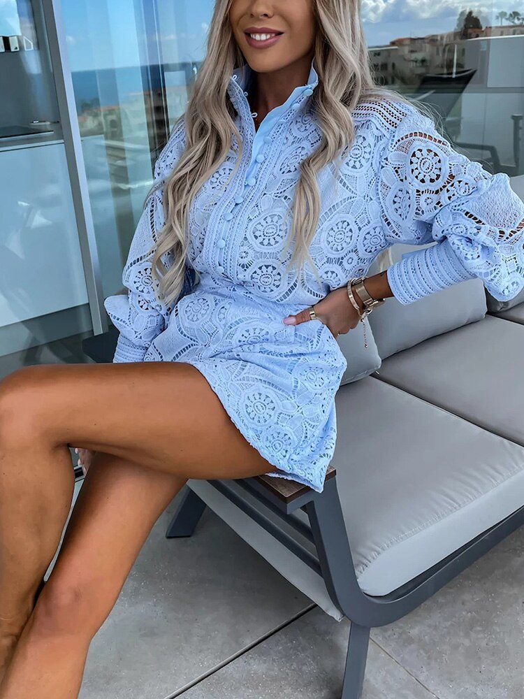 LACE™ | BLUSE UND MINIROCK SET