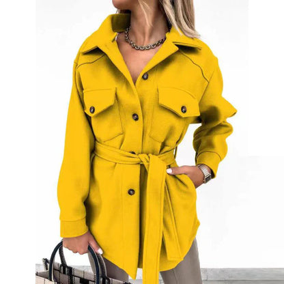 MAYBELLE™ | KNOPFVERSCHLUSS OVERSIZED JACKE