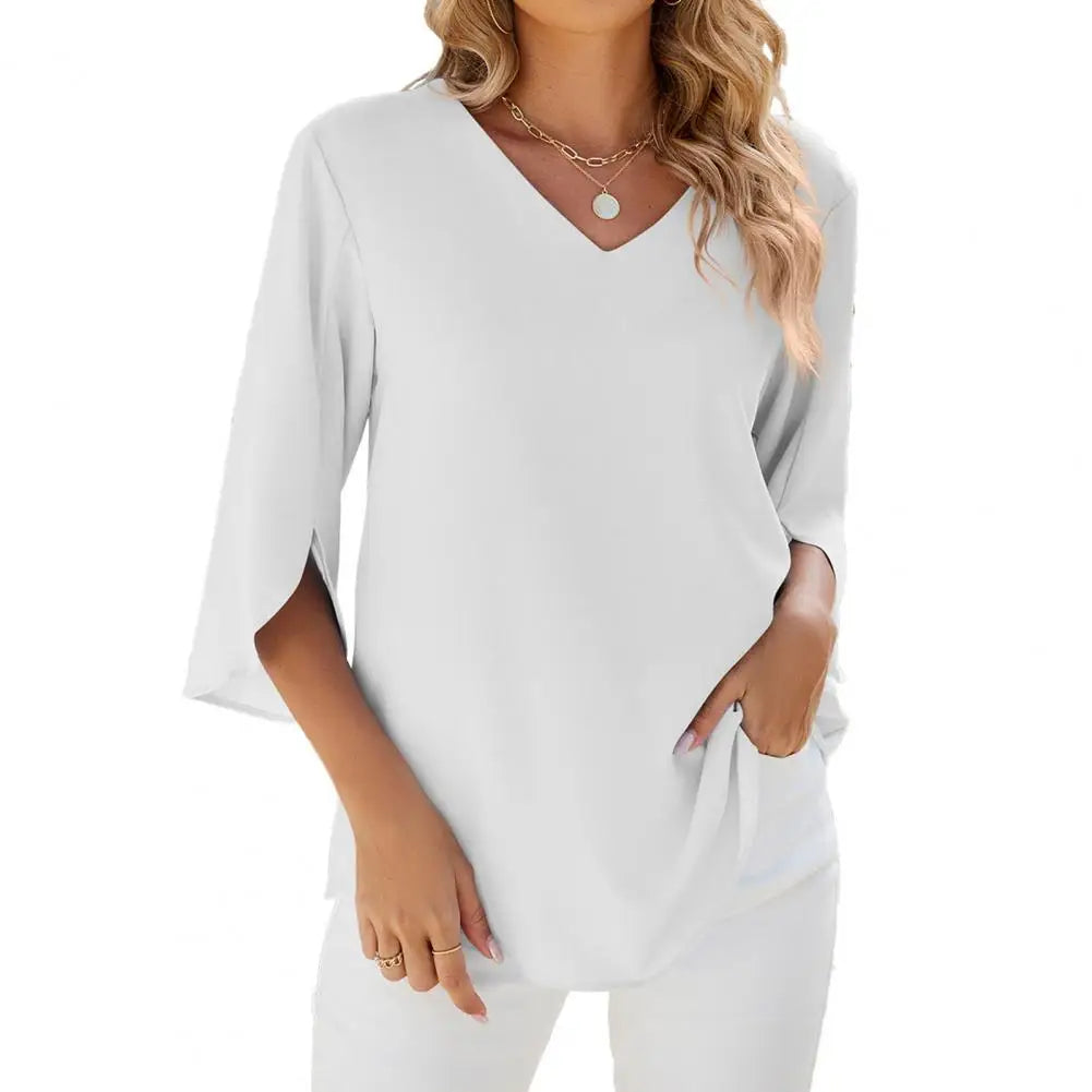 FIONE™ | V-NECK BLOUSE