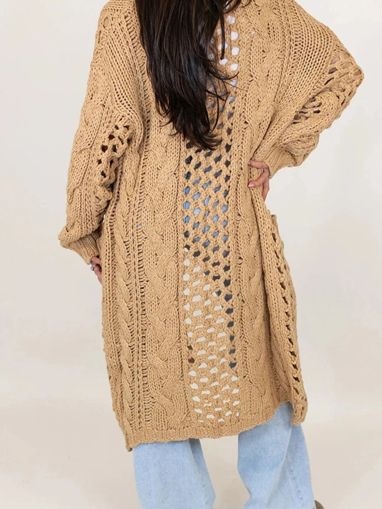 QUERI™ | LANGER STRICKCARDIGAN