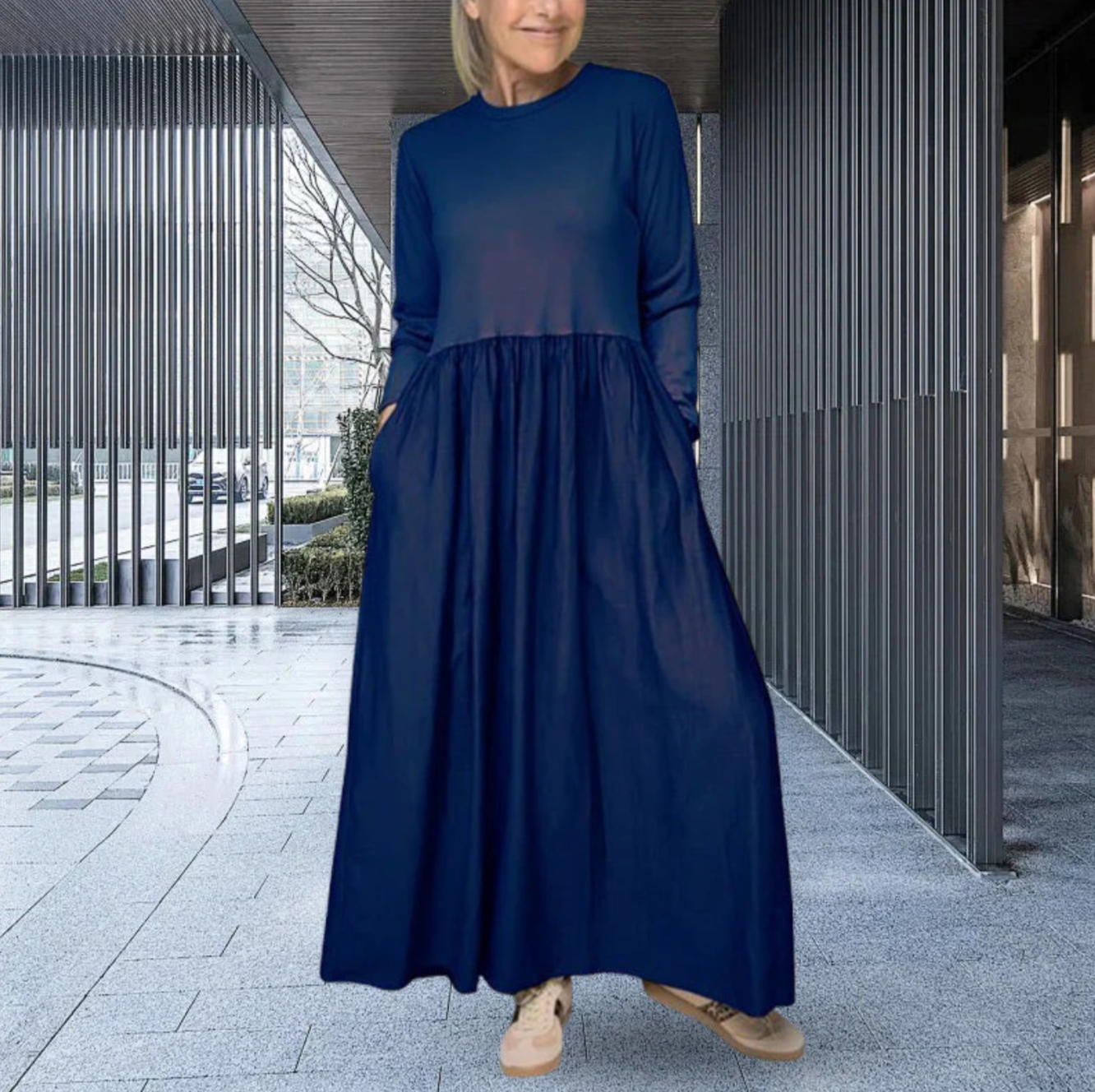 WYLIE™ | LANGARM-MAXIKLEID