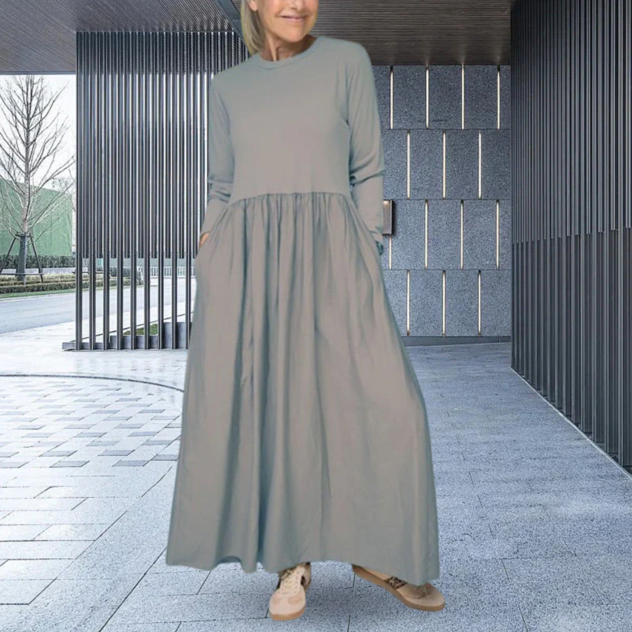 WYLIE™ | LANGARM-MAXIKLEID