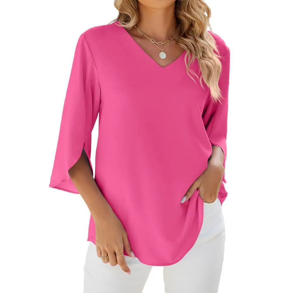 FIONE™ | V-NECK BLOUSE