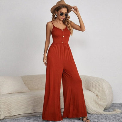 DAPHNE™️ | JUMPSUIT MIT V-AUSSCHNITT