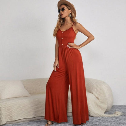 DAPHNE™️ | JUMPSUIT MIT V-AUSSCHNITT