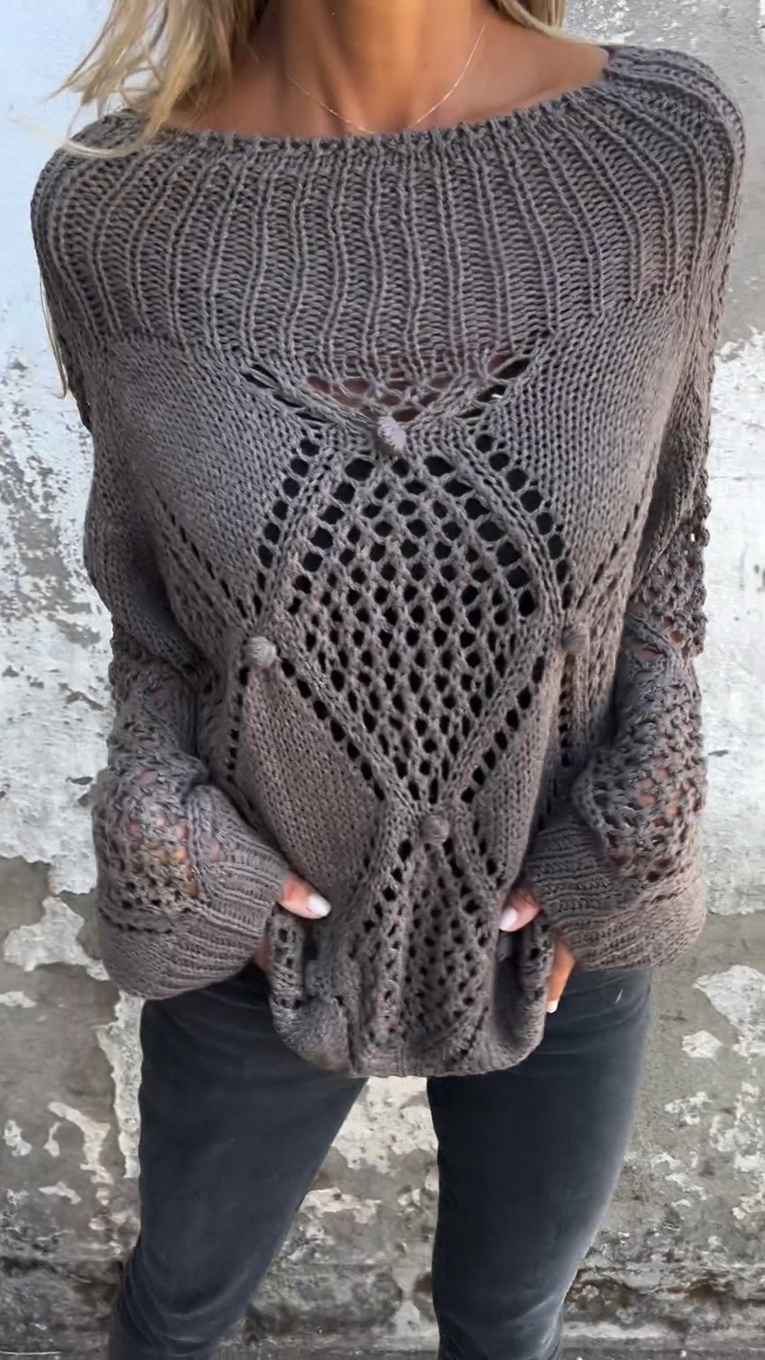 HADLEIGH™ | ÜBERGROßER STRICKPULLOVER