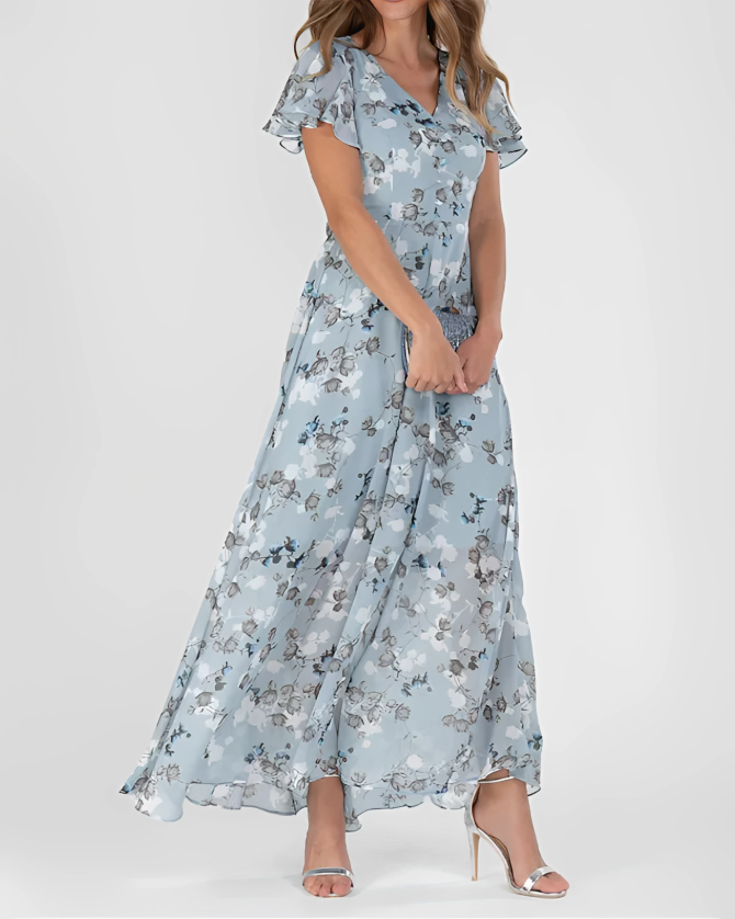 ULA™ | MAXIKLEID MIT BLUMENMUSTER