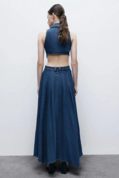 BERNA™ | DENIM-KLEID